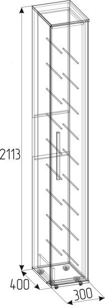 Шкаф для обуви Nature 73, дуб крафт