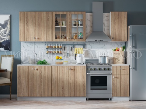 Кухонный Гарнитур Техас-1 МДФ Сонома 1600/1700/1800/2000 мм