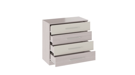 Спальный Гарнитур Мадлен №1 Ясень Шимо/Бежевый Глянец с Рисунком