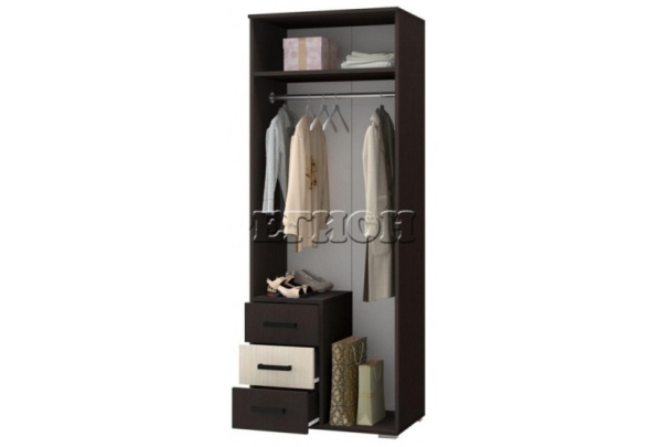 Шкаф №1 Ноктюрн-11 ЛДСП/Разные Цвета (Ш-800 х В-2120 х Г-470 мм)