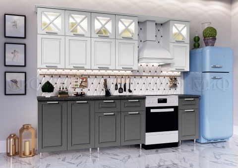 Кухонный Гарнитур Кармен New  №4 МДФ 2000 мм (Высота верхних ящиков 900 мм)